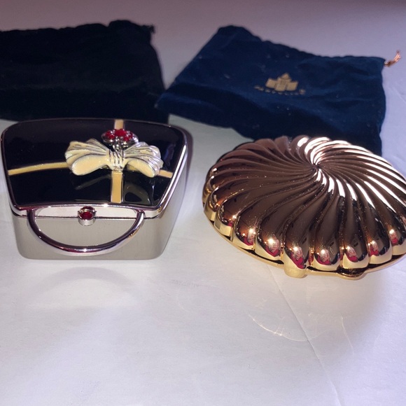 PartyLite Travel Candle Set Handbag and Shell Compact Style with Velvet Pouch 3” - Picture 5 of 7